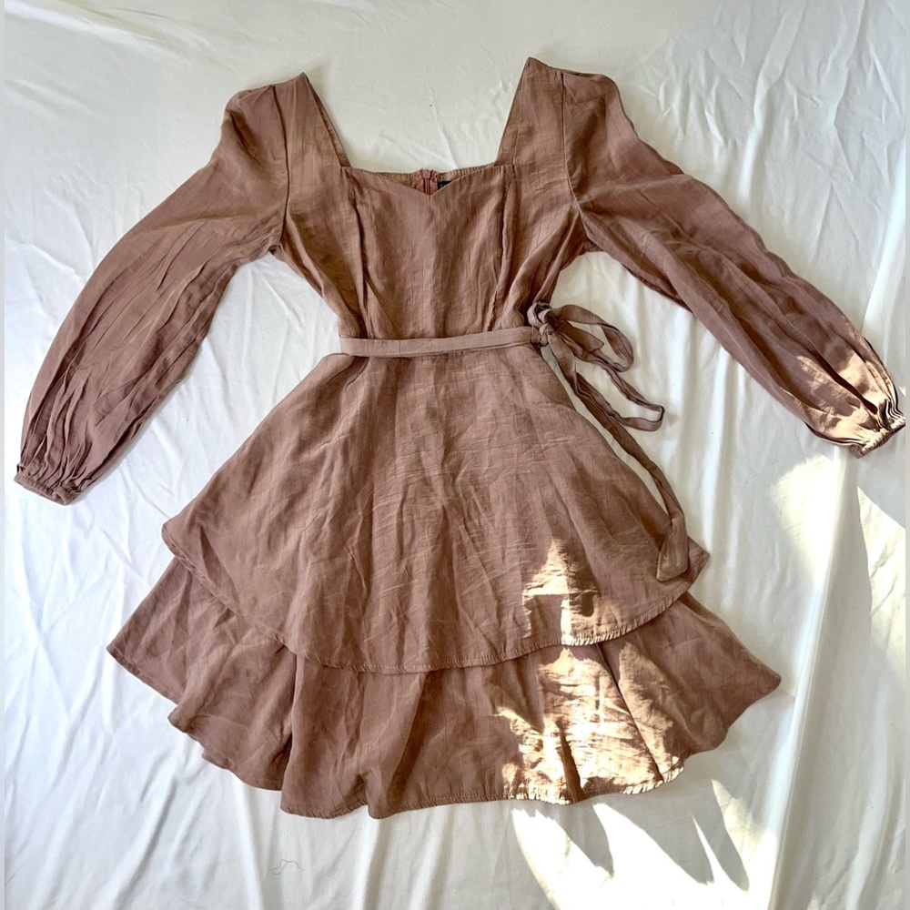 SHEIN Pink/Tan Dress